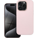 Leather Mag Cover Case For Iphone 15 Pro Sand Pink OEM