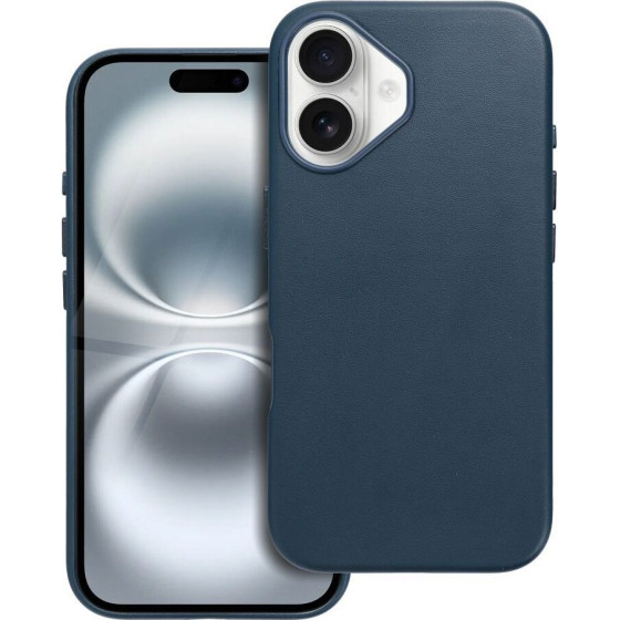 Leather Mag Cover Case For Iphone 16 Indigo Blue OEM