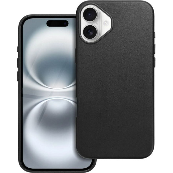 Leather Mag Cover Case For Iphone 16 Plus Black OEM