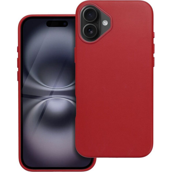 Leather Mag Cover Case For Iphone 16 Plus Red OEM