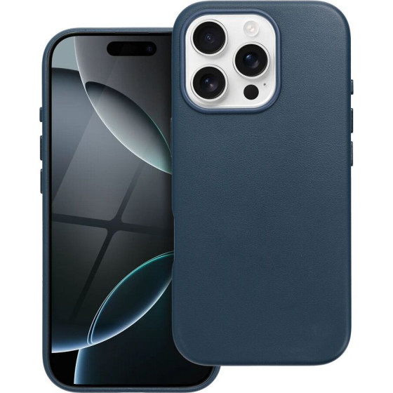 Leather Mag Cover Case For Iphone 16 Pro Indigo Blue OEM