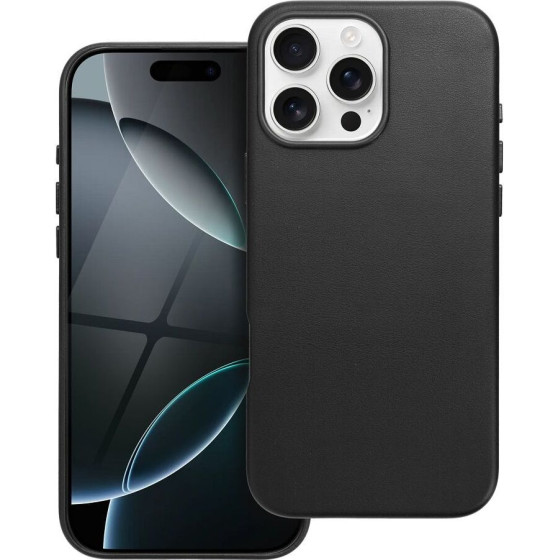 Leather Mag Cover Case For Iphone 16 Pro Max Black OEM