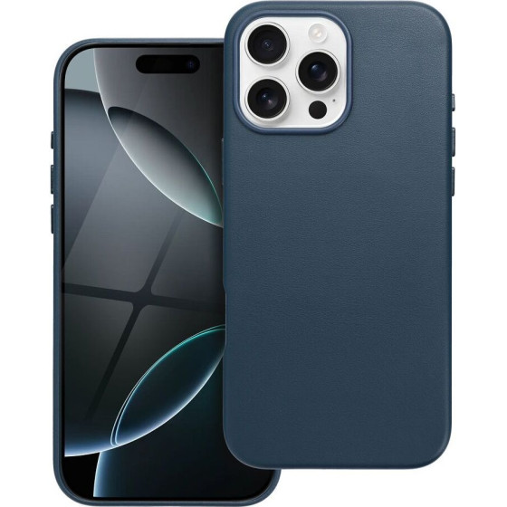 Leather Mag Cover Case For Iphone 16 Pro Max Indigo Blue OEM