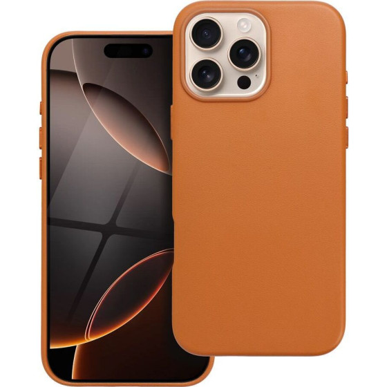 Leather Mag Cover Case For Iphone 16 Pro Max Orange OEM