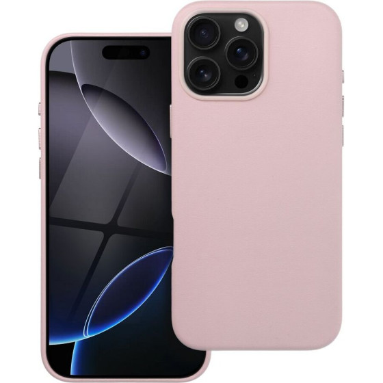 Leather Mag Cover Case For Iphone 16 Pro Max Sand Pink OEM
