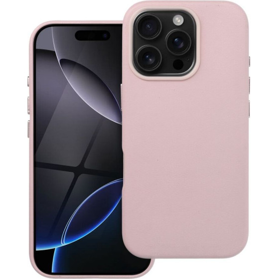 Leather Mag Cover Case For Iphone 16 Pro Sand Pink OEM