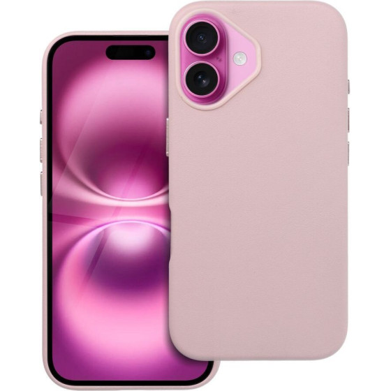 Leather Mag Cover Case For Iphone 16 Sand Pink OEM