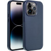 Leather Mag Cover Case For Samsung S25 Plus Indigo Blue OEM