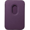 Leather Mag Wallet Compatible With Magsafe Dark Violet OEM