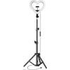 Led Ring Stream Rgb Lamp 10'' With Holder For Mobile Heart + Tripod JM26-10 Black OEM