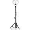 Led Ring Stream Rgb Lamp 10'' With Holder For Mobile Heart + Tripod JM26-10 Black OEM