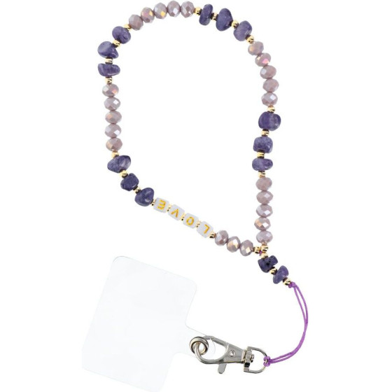 Love Pendant For The Phone / Cord Length 44cm (22cm In The loop) / On Hand - Purple OEM