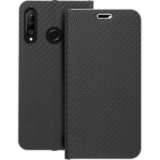 Luna Book Carbon For Huawei P30 Lite Black OEM