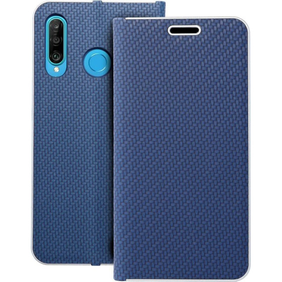 Luna Book Carbon For Huawei P30 Lite Blue OEM