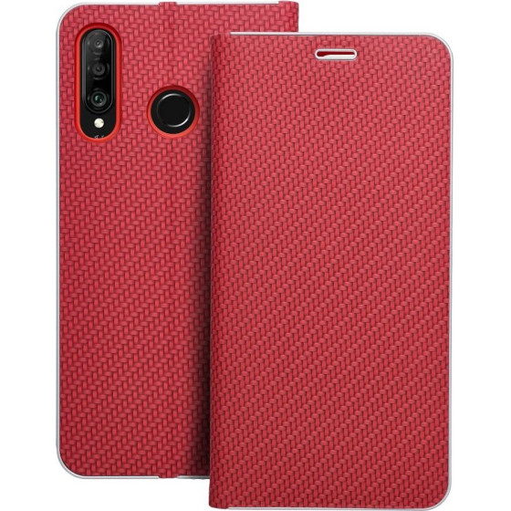 Luna Book Carbon For Huawei P30 Lite Red OEM