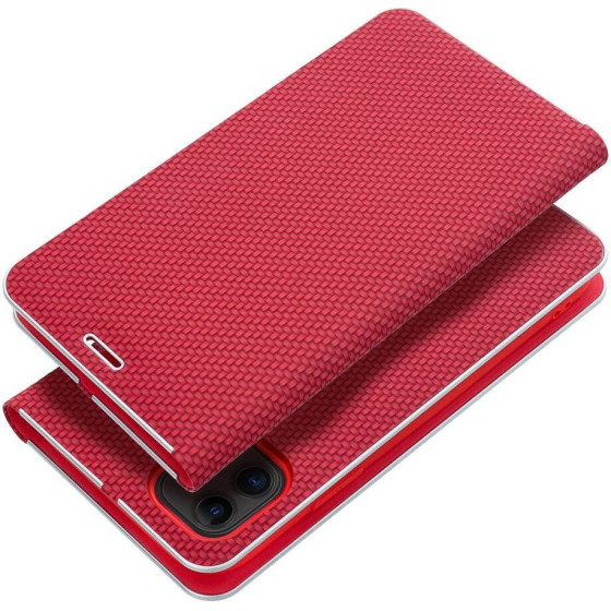Luna Book Carbon For Iphone 16 Pro Red OEM