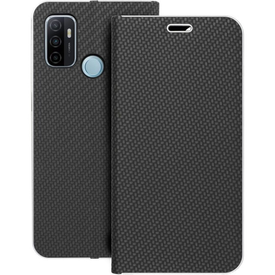 Luna Book Carbon For Oppo A53 2020 / A53s Black OEM