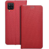 Luna Book Carbon For Samsung A12 / M12 Red OEM