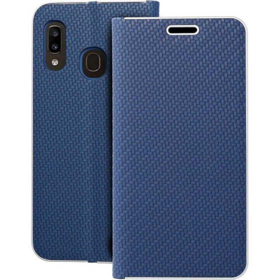 Luna Book Carbon For Samsung A20e Blue OEM