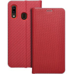 Luna Book Carbon For Samsung A20e Red OEM