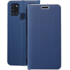 Luna Book Carbon For Samsung A21s Blue OEM