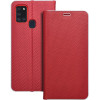 Luna Book Carbon For Samsung A21s Red OEM
