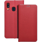 Luna Book Carbon For Samsung A40 Red OEM
