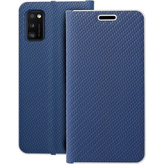 Luna Book Carbon For Samsung A41 Blue OEM