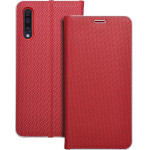 Luna Book Carbon For Samsung A50 Red OEM