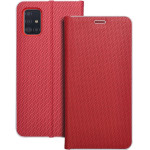 Luna Book Carbon For Samsung A51 Red OEM