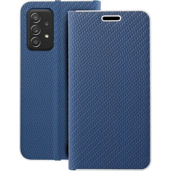 Luna Book Carbon For Samsung A52 5G / A52 Lte ( 4G ) / A52s 5G Blue OEM