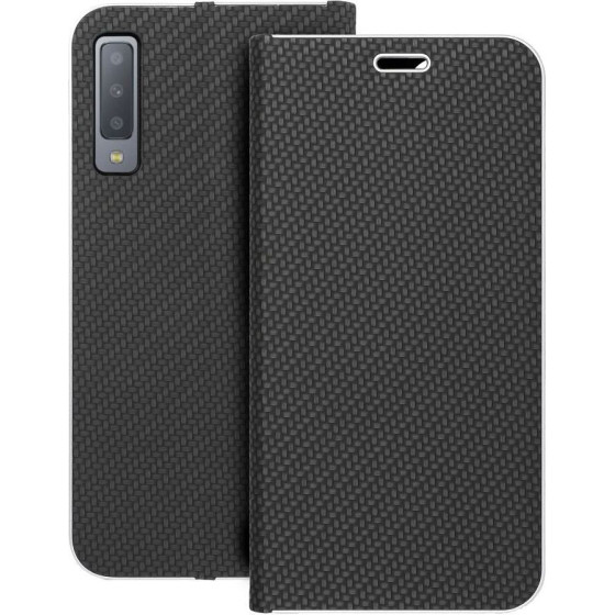 Luna Book Carbon For Samsung A7 2018 Black OEM