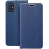 Luna Book Carbon For Samsung A71 Blue OEM
