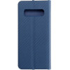 Luna Book Carbon For Samsung S10 Blue OEM