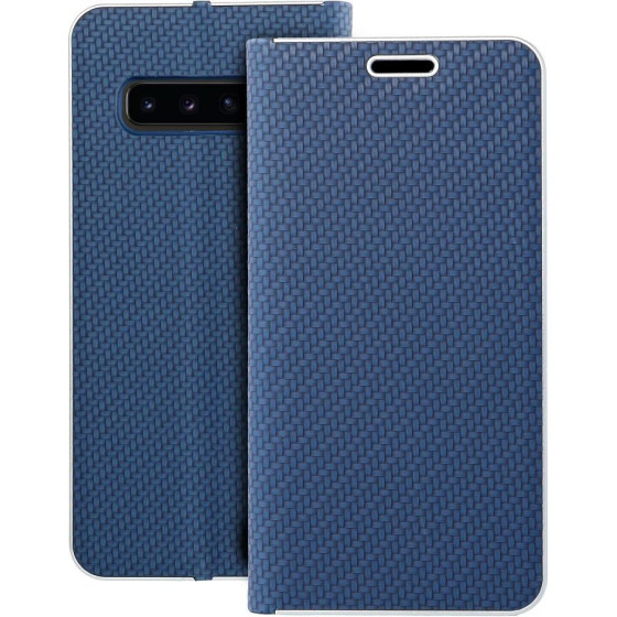 Luna Book Carbon For Samsung S10 Blue OEM