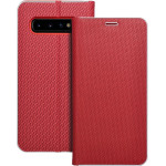 Luna Book Carbon For Samsung S10 Red OEM