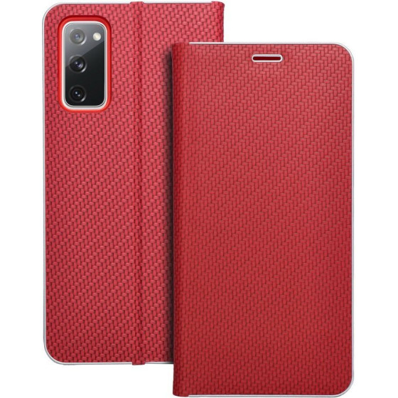 Luna Book Carbon For Samsung S20 Fe / S20 Fe 5G Red OEM