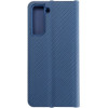 Luna Book Carbon For Samsung S21 Blue OEM