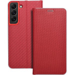 Luna Book Carbon For Samsung S22 Red OEM