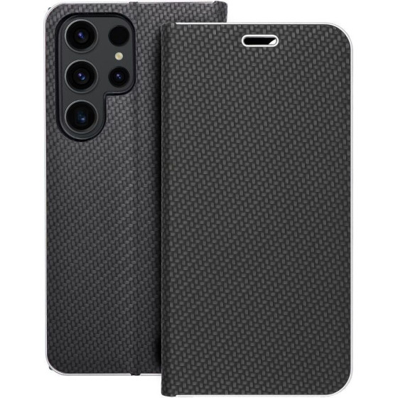 Luna Book Carbon For Samsung S23 Ultra Black OEM