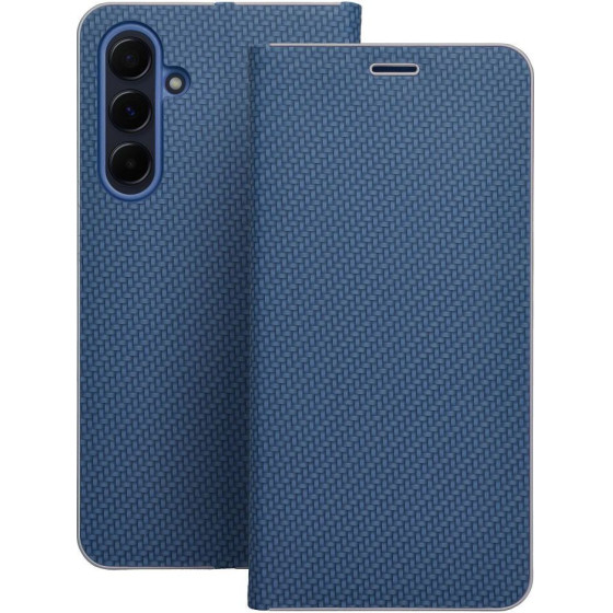 Luna Book Carbon For Samsung S24 Blue OEM