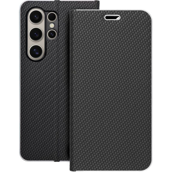 Luna Book Carbon For Samsung S24 Ultra Black OEM