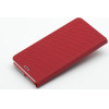 Luna Book Carbon For Samsung Xcover 7 Red OEM