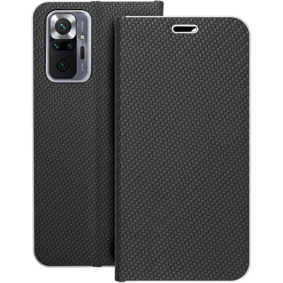 Luna Book Carbon For Xiaomi Redmi Note 10 Pro Black OEM