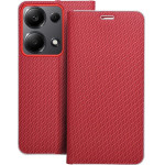 Luna Book Carbon For Xiaomi Redmi Note 13 Pro 4G / Poco M6 Pro 4G Red OEM