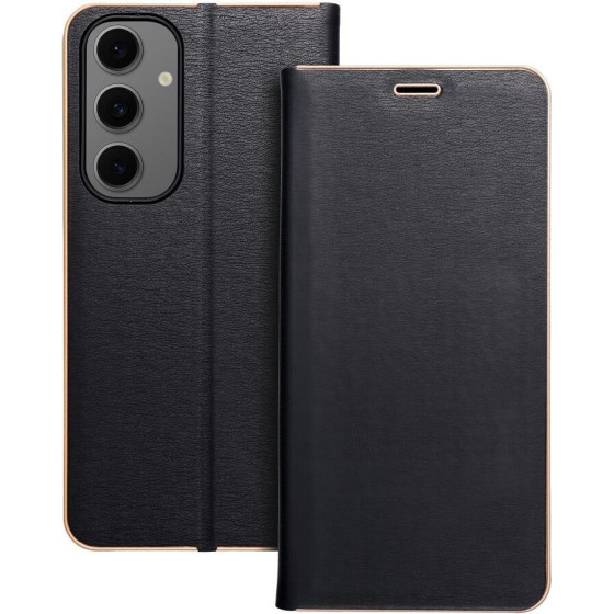 Luna Book Gold For Samsung S24 Fe Black OEM