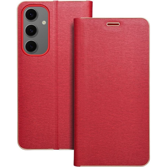 Luna Book Gold For Samsung S24 Fe Red OEM