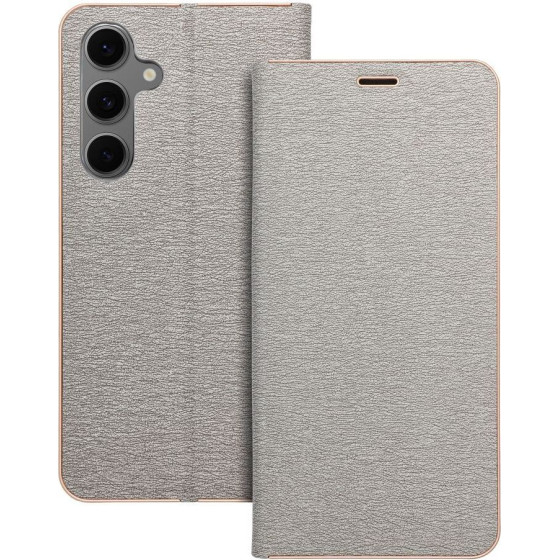 Luna Book Gold For Samsung S24 Fe Silver OEM