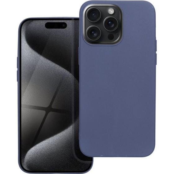 Matt Case For Iphone 15 Pro Blue OEM