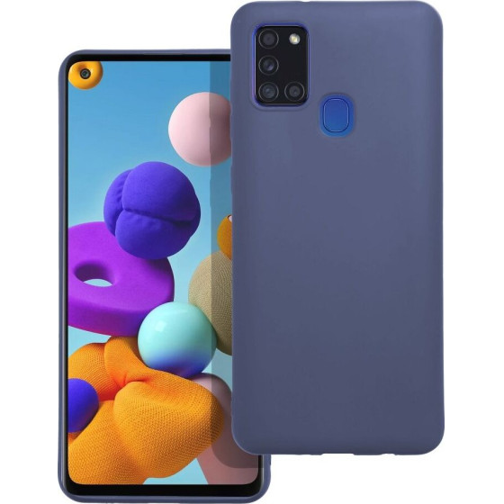 Matt Case For Samsung A21S Blue OEM